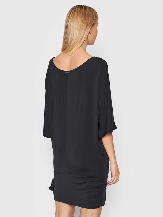MICHAEL Michael Kors MICHAEL Michael Kors Haljina za plažu MM7M749 Crna Relaxed Fit