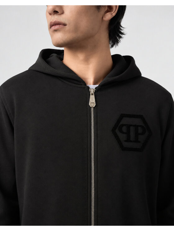 PHILIPP PLEIN PHILIPP PLEIN Felpa 31312 Nero Athletic Fit