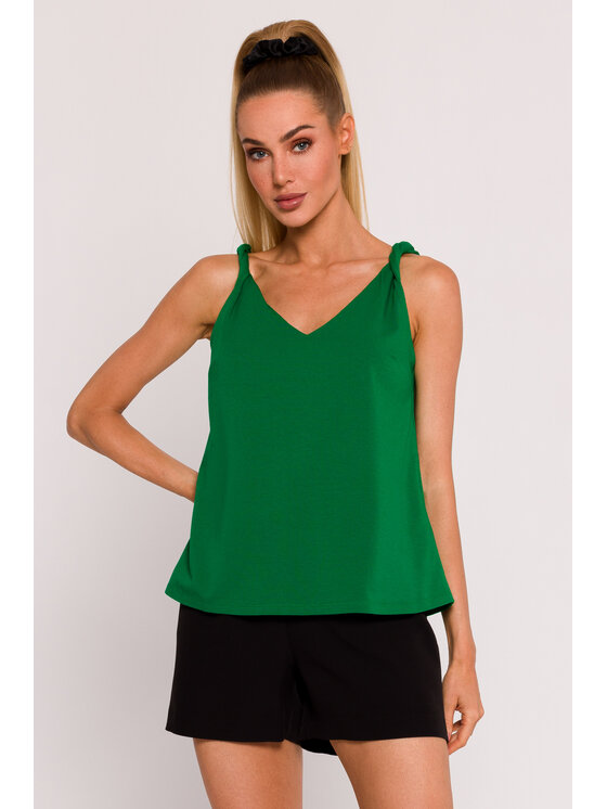 Made of Emotion Made of Emotion Blúzka M792 Zelená Generous Fit