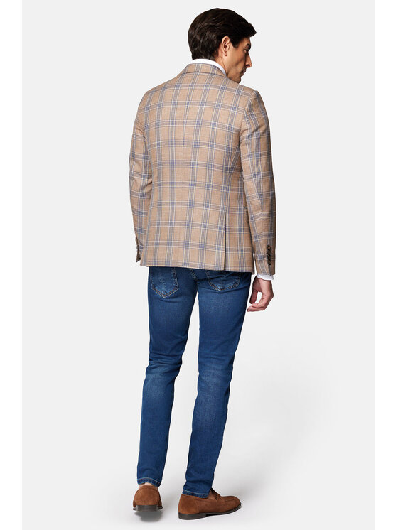 Lancerto Lancerto Marynarka Vinton MA131124000018 Beżowy Slim Fit