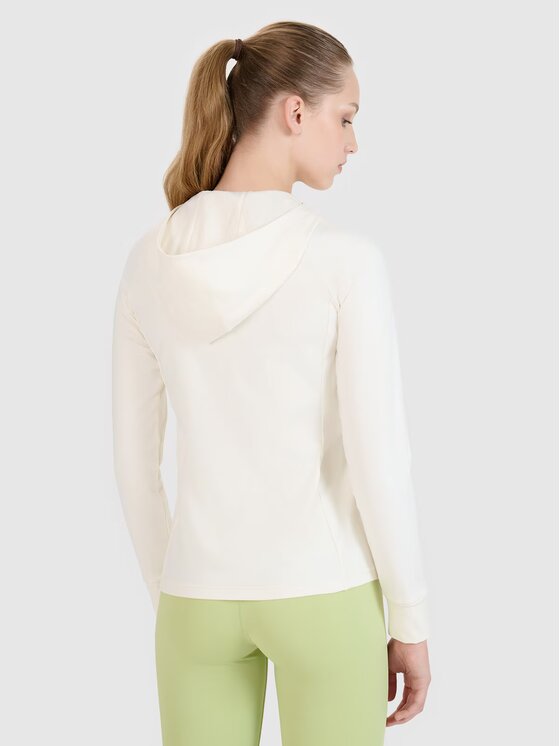 4F 4F Felpa tecnica 4FRSS25TFSWF467-62S Bianco Regular Fit