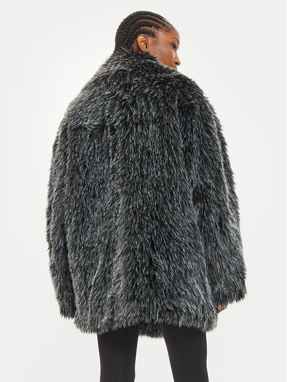 MICHAEL Michael Kors MICHAEL Michael Kors Pelzmantel UF4208KF1Q Grau Oversize