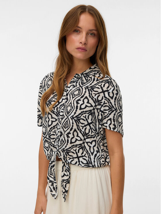 Vero Moda Cămașă Menny 10303694 Negru Relaxed Fit