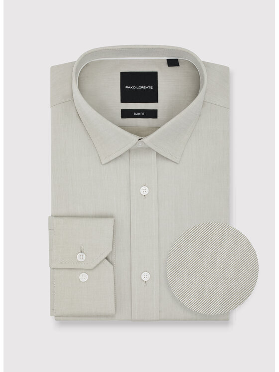 Pako Lorente Pako Lorente Koszula P25WF-1X-022 Zielony Slim Fit