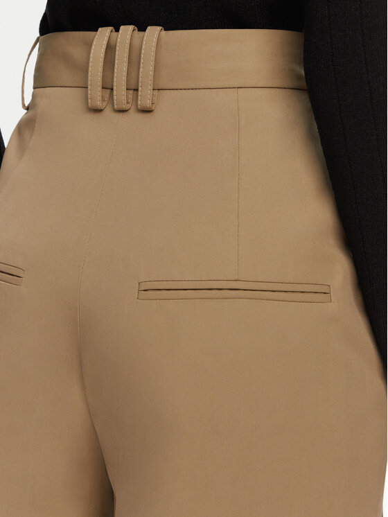 Balmain Balmain Riidest püksid DF0PQ315CF47 Beež Regular Fit