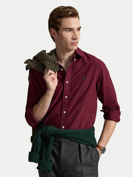 Polo Ralph Lauren Polo Ralph Lauren Koszula 710805564526 Bordowy Regular Fit