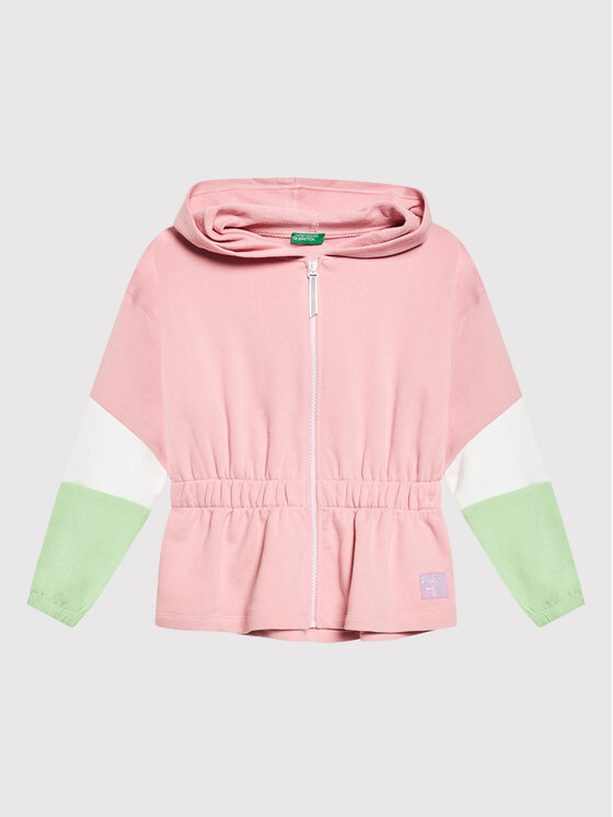 United Colors Of Benetton Bluză 3J68C500I Roz Regular Fit