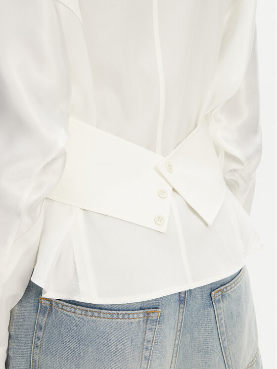 PINKO PINKO Cămașă Controvento 104594 A2BT Alb Relaxed Fit