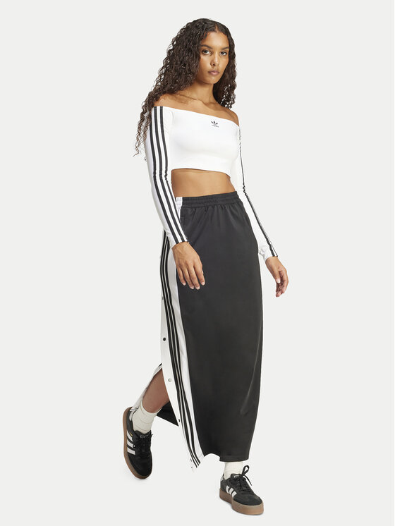 adidas adidas Fustă maxi adicolor Adibreak JD0923 Negru Loose Fit