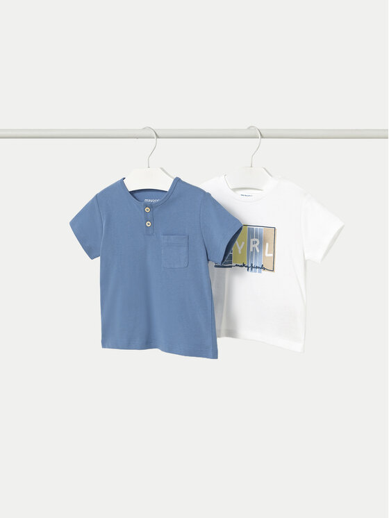 Mayoral Komplet 2 t-shirtów 1060 Kolorowy Regular Fit