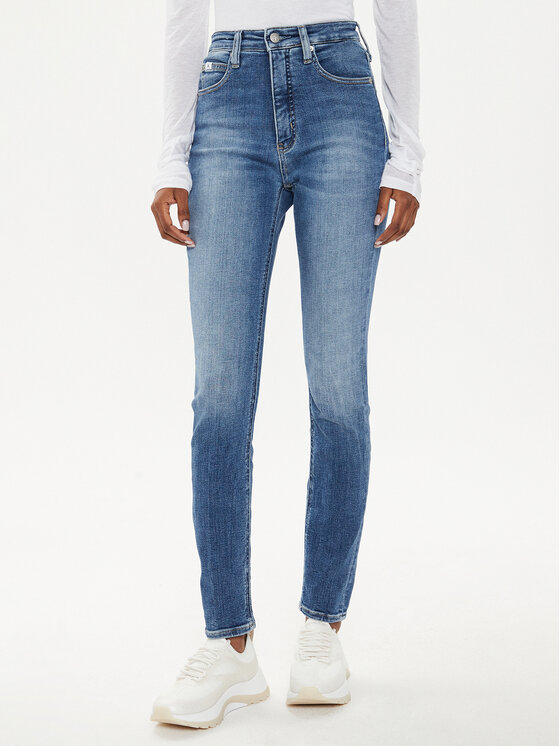 Calvin Klein Jeans Calvin Klein Jeans Traperice J20J223640 Plava Skinny Fit
