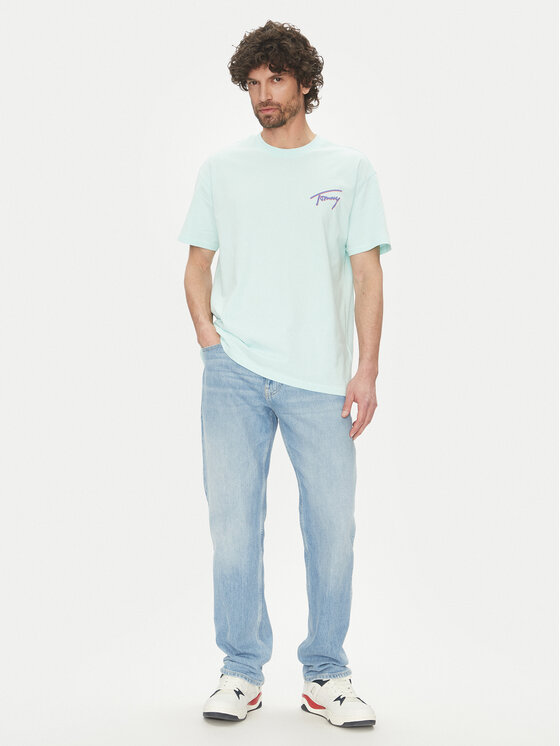 Tommy Jeans Tommy Jeans T-Shirt Faded Graphic DM0DM20768 Zielony Relaxed Fit