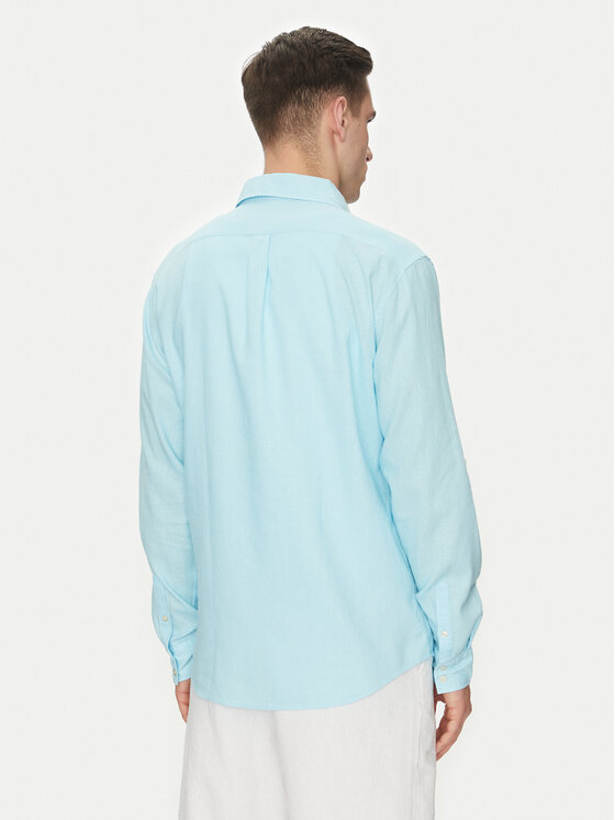 Guess Guess Cămașă F4GH00 WG3L0 Albastru celest Regular Fit