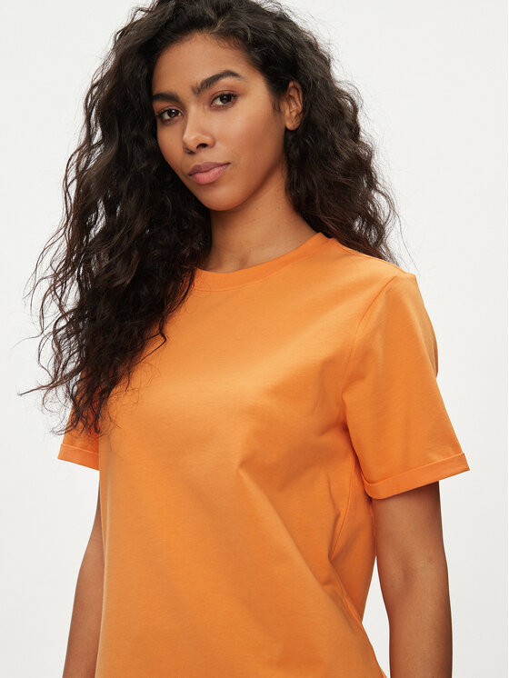 Pieces Pieces T-särk Ria 17086970 Oranž Regular Fit