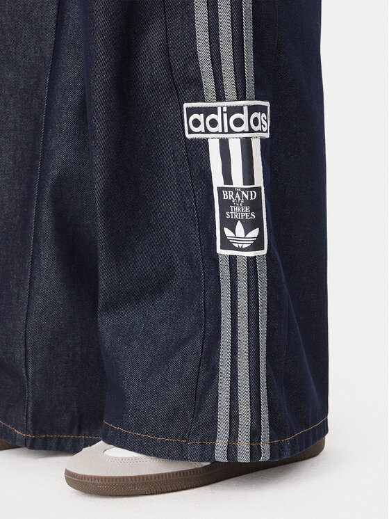 adidas adidas Jeansy Adibreak Mid Rise Wide Leg Denim Pant KT2650 Modrá Wide Leg