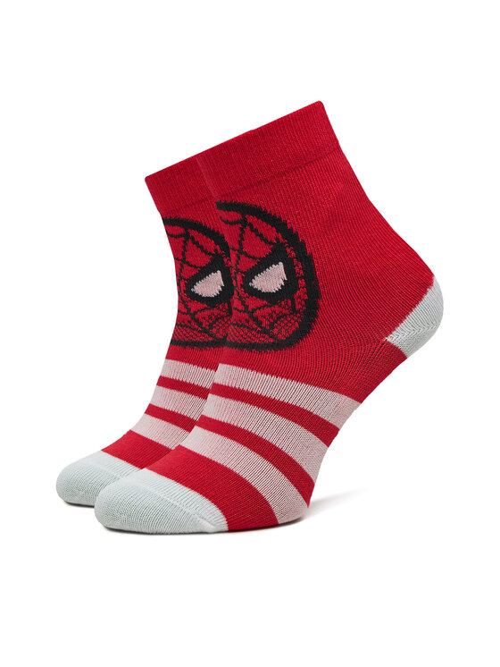 adidas adidas Set od 3 para dječjih visokih čarapa Marvel Spider-Man JG5787 Crvena