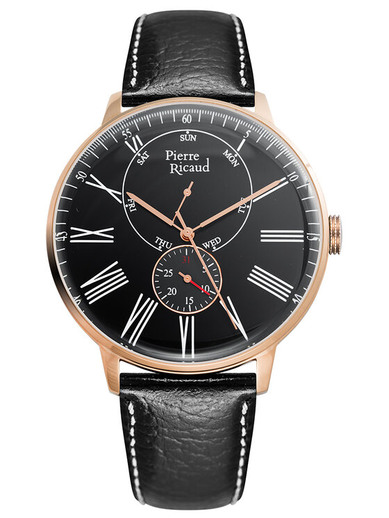 Pierre Ricaud Pierre Ricaud Zegarek P97219.9234QF Czarny