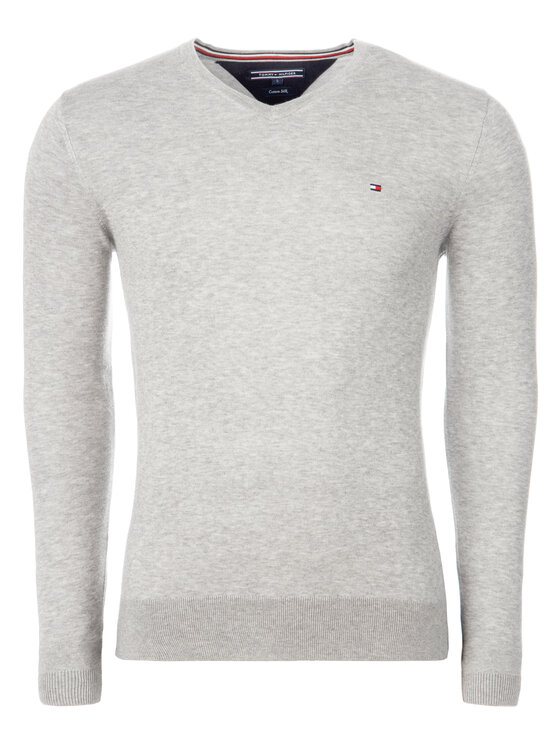 Tommy Hilfiger Tommy Hilfiger Džemper MW0MW04979 Siva Regular Fit