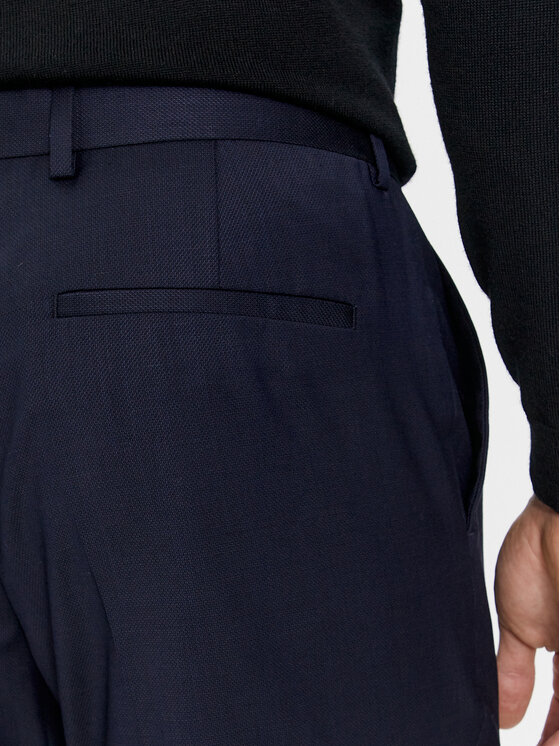 Calvin Klein Calvin Klein Chinosy K10K112292 Granatowy Slim Fit