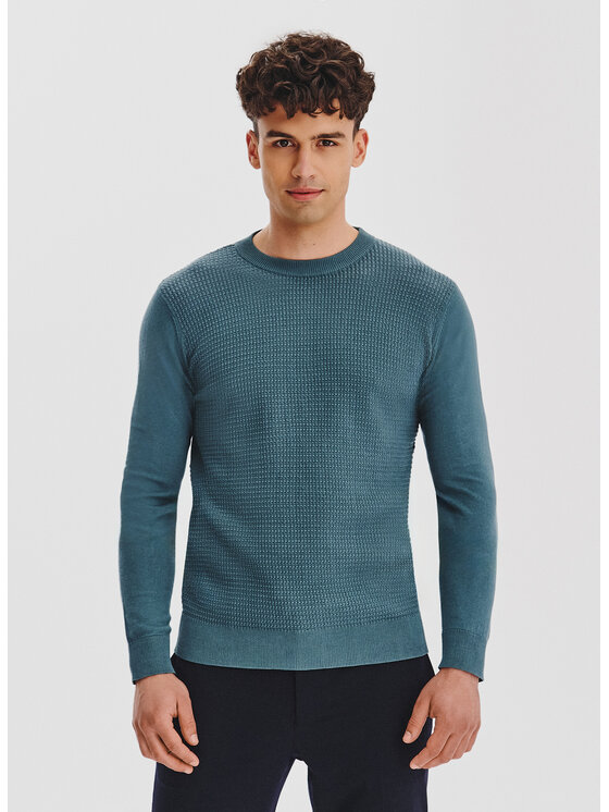 Pako Lorente Pako Lorente Sweter P25WF-2X-023 Zielony Classic Fit