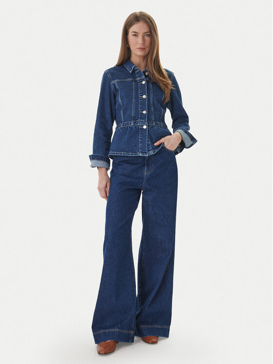 ONLY ONLY Traper jakna Remi 15363587 Tamnoplava Slim Fit