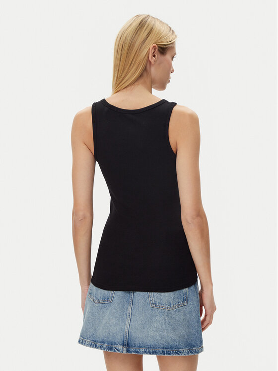 Guess Guess Топ W5GP29 KA0H1 Чорний Regular Fit