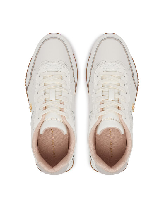 Tommy Hilfiger Tommy Hilfiger Sneakersy Runner FW0FW08696 Écru