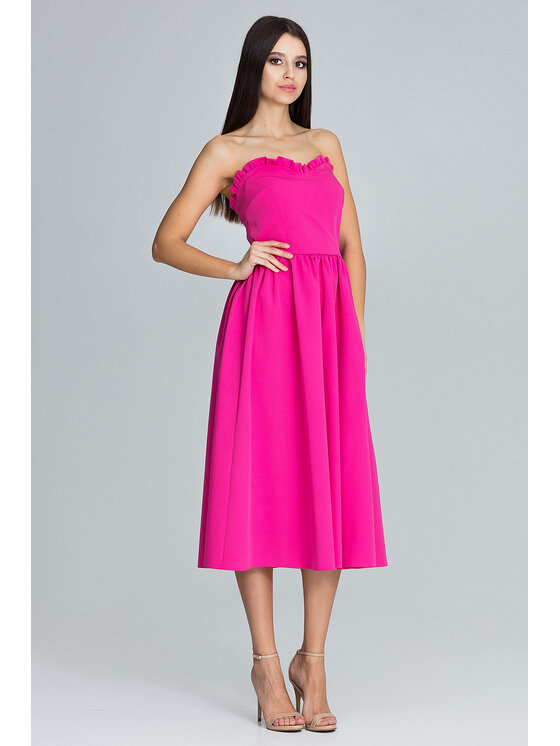 FIGL FIGL Φόρεμα M602 Ροζ Regular Fit