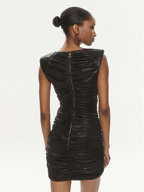 Elisabetta Franchi Elisabetta Franchi Φόρεμα κοκτέιλ AB-528-42E2-6000 Μαύρο Slim Fit