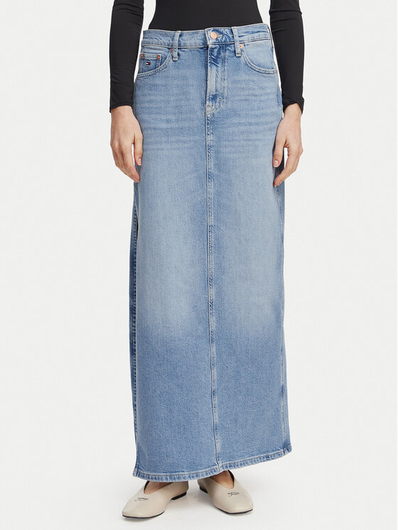 Tommy Jeans Tommy Jeans Φούστα τζιν Claire DW0DW22711 Ανοιχτό μπλε Regular Fit