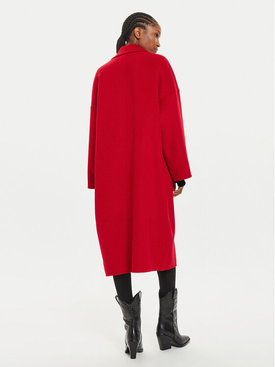 ViCOLO ViCOLO Wollmantel TS0006 Rot Regular Fit