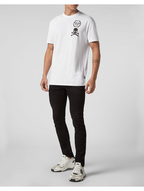 PHILIPP PLEIN PHILIPP PLEIN T-shirt 22831 Bianco Regular Fit