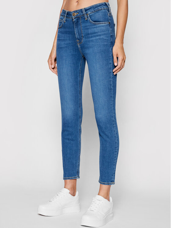 Lee Džínsy Scarlett L626QDDM 112140398 Tmavomodrá Skinny Fit