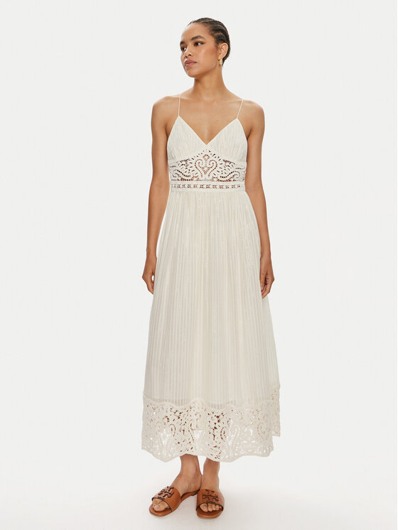 TWINSET TWINSET Rochie de vară 241TT3171 Écru Loose Fit
