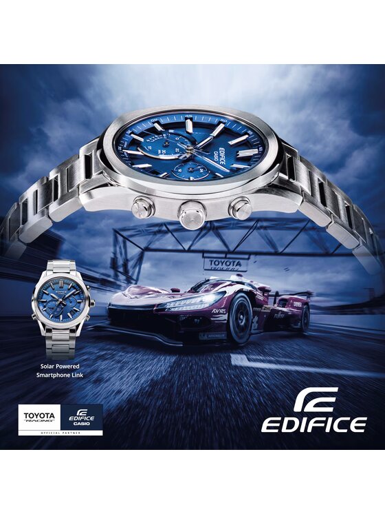 Casio Casio Zegarek EQB-1300D-2AEF Srebrny