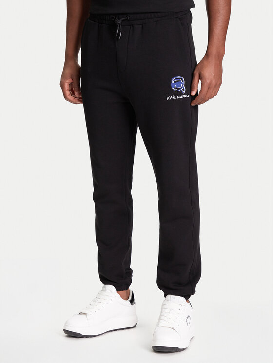 KARL LAGERFELD KARL LAGERFELD Pantaloni da tuta 705113 553904 Nero Loose Fit