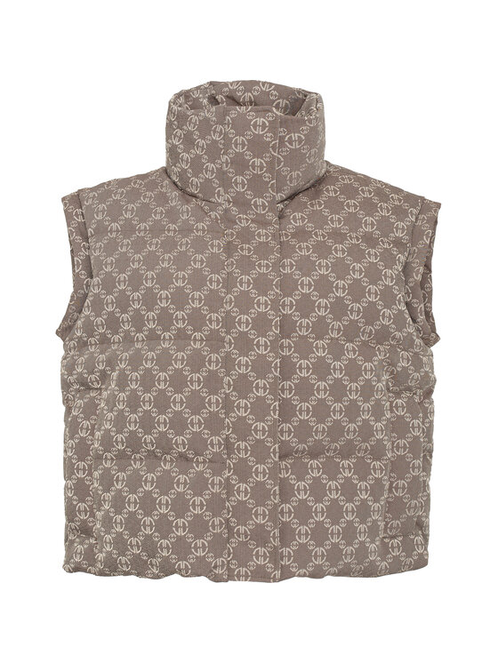 Magda Matyja Magda Matyja Bezrękawnik ASPEN VEST MOCCA Brązowy Comfortable Fit