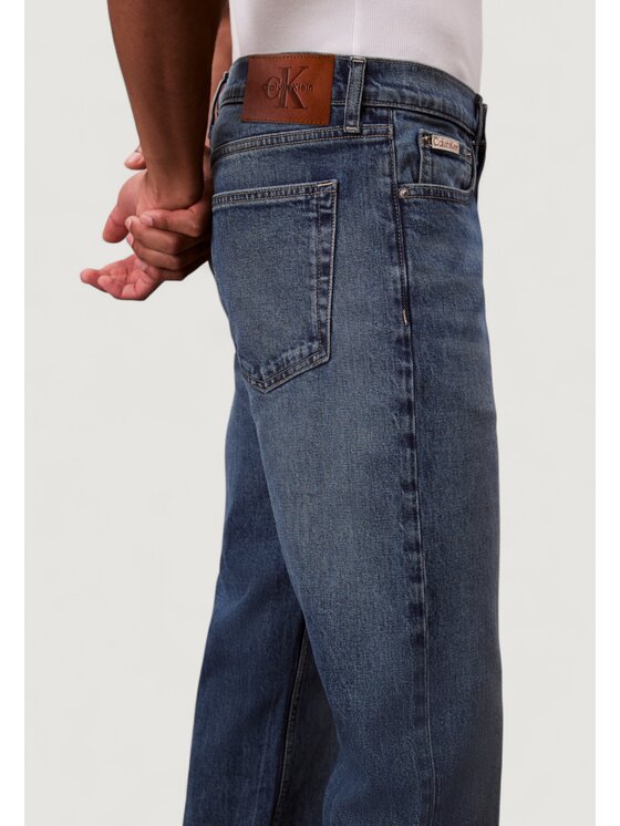 Calvin Klein Jeans Calvin Klein Jeans Τζιν STNDRD STRGHT TINTED Μπλε Casual Fit