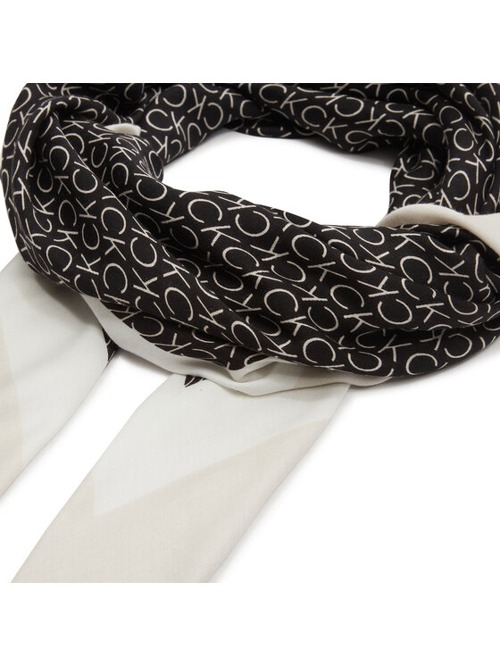 Calvin Klein Calvin Klein Chusta Geo Minimal K60K610227 Czarny