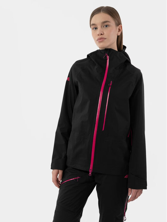 4F 4F Kurtka narciarska H4Z22KUDN009-22S Czarny Regular Fit