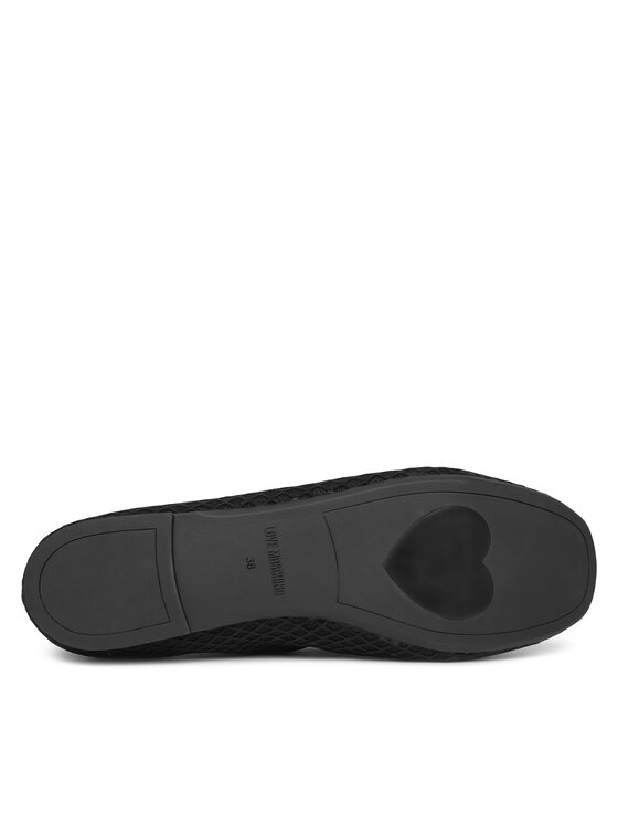 LOVE MOSCHINO LOVE MOSCHINO Baleríny JA11051G0MIQ0000 Čierna