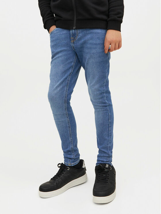 Jack&Jones Junior Jeans Hlače Liam 12237497 Modra Skinny Fit