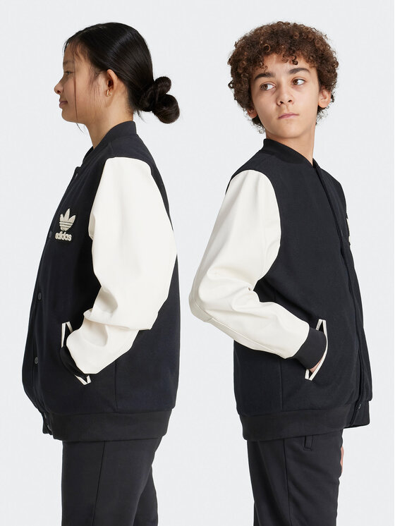 adidas adidas Kurtka bomber adicolor IY7505 Czarny Regular Fit