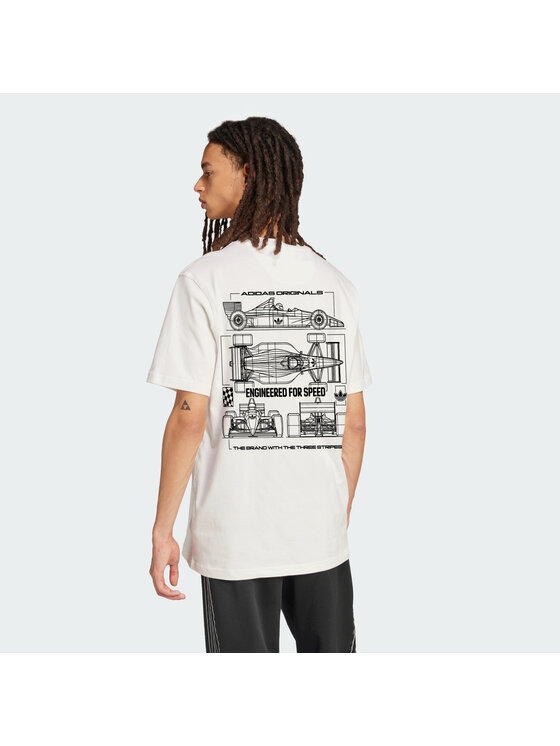 adidas adidas T-Shirt 158469 Biały Loose Fit