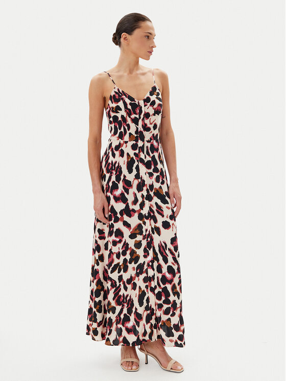 YAS YAS Sukienka letnia Savanna 26035342 Beżowy Regular Fit