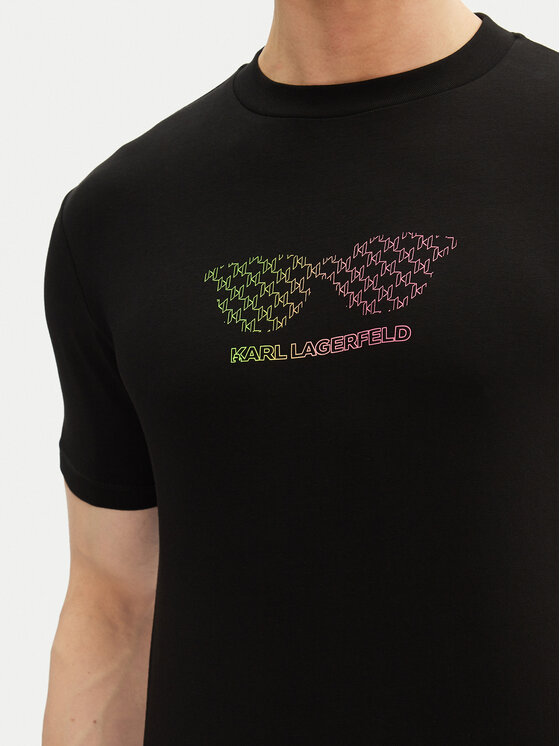 KARL LAGERFELD KARL LAGERFELD T-shirt 755402 552235 Crna Regular Fit