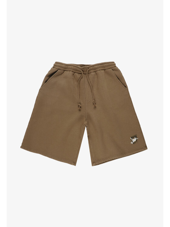 PROSTO. PROSTO. Szorty sportowe Damage Target Beżowy Baggy Fit