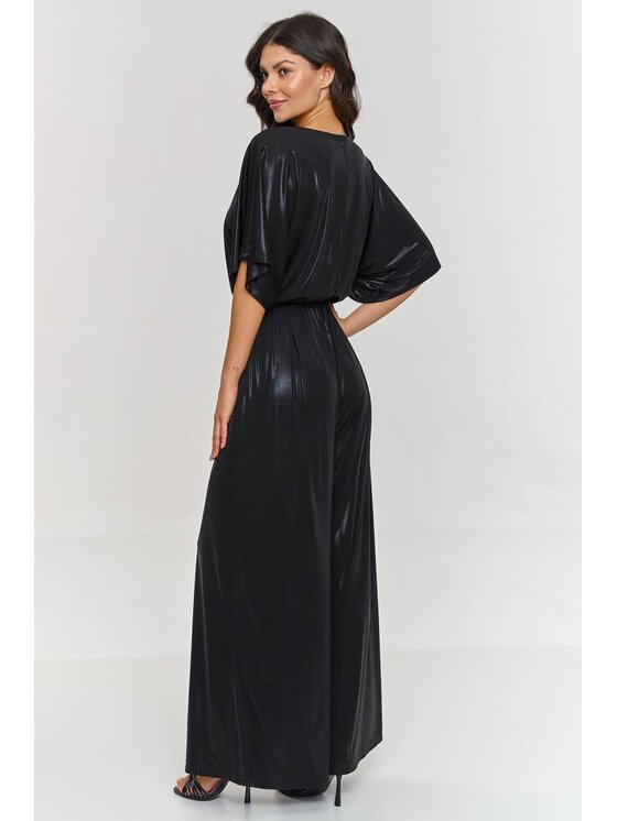 Makadamia Makadamia Kombinezon m884 Czarny Loose Fit