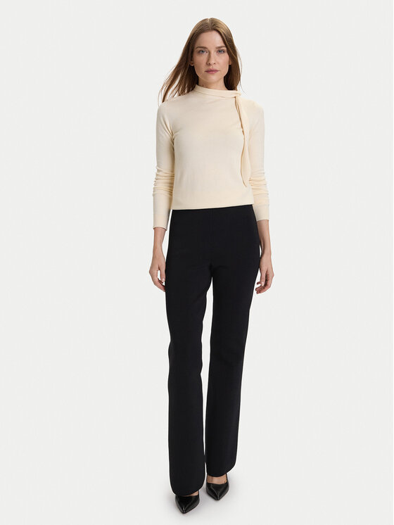 TWINSET TWINSET Szövet nadrág 252TP3206 Fekete Flare Fit
