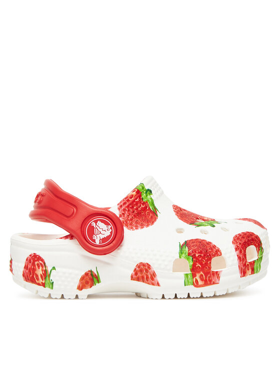 Şlapi Crocs Toddler Classic Fresh Fruits Clog 211170 Alb